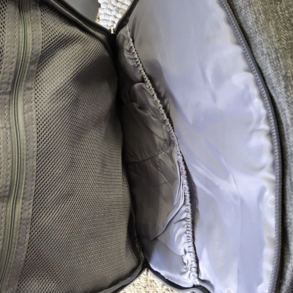 1 New Ruvalino Gray Baby Bag with Multiple Compartments